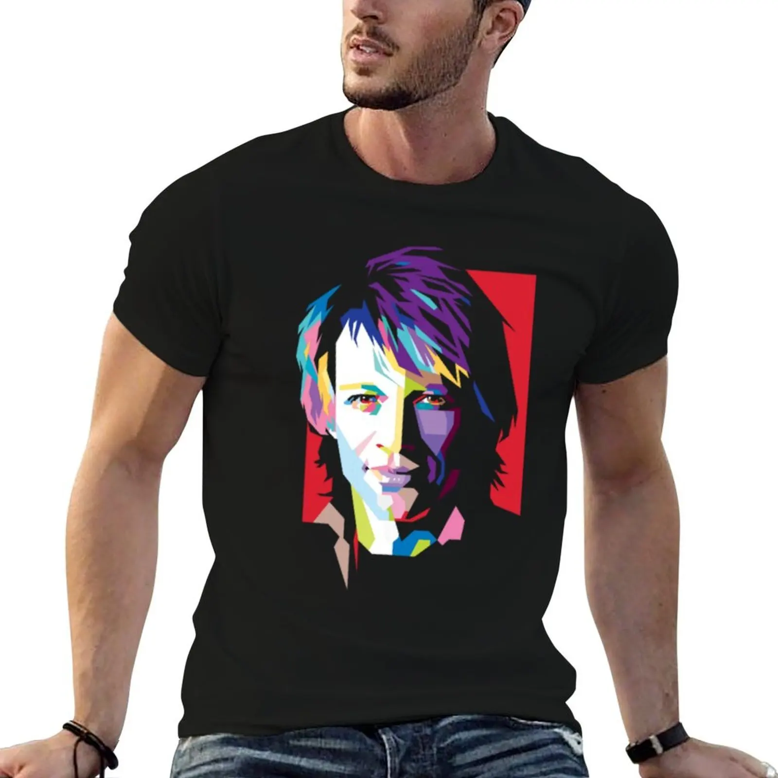 

high t Jovi 100% shirts Art Fan 100% man tshirt shirt quality cotton cotton t cotton T-Shirt For man