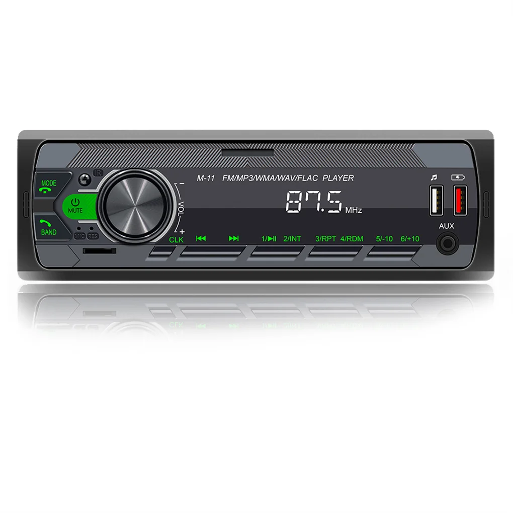 Car Radio USB Charging In-Dash Automotive MP3/WMA/WAV/FLAC Audio System Hands-Free Calling Voice Control RV Upgrade