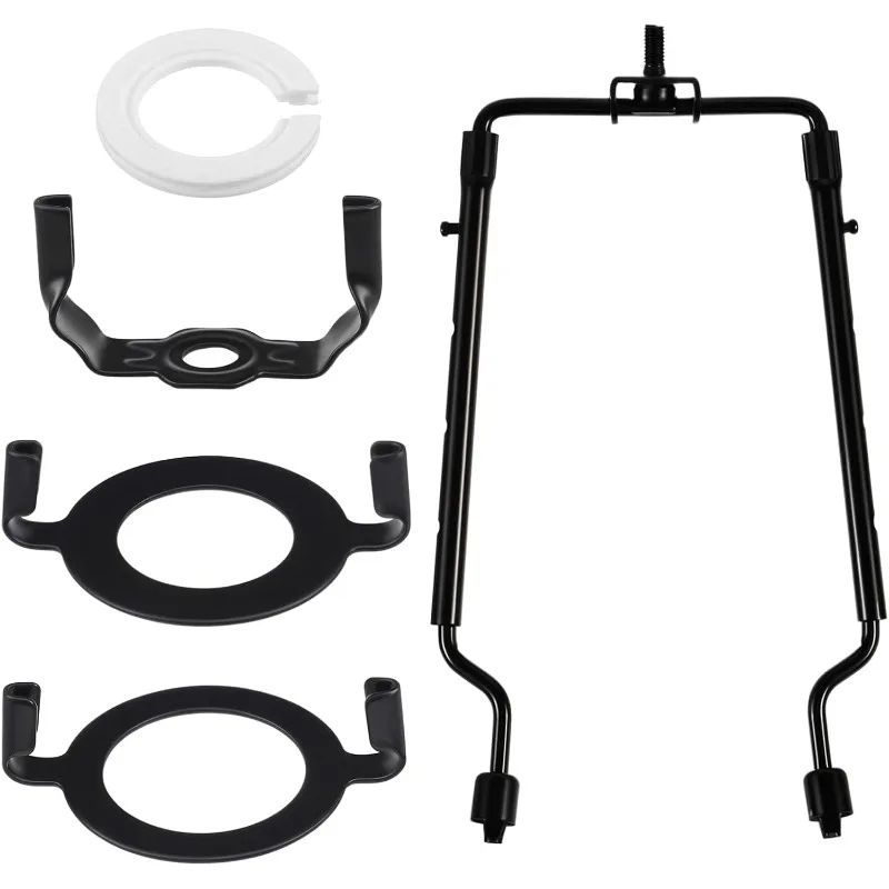 

Lamp-Shade Harp Holder Adjustable Support - Tall 7 8 9 10 inch and 3/8 inch Standard Saddle E14 E26 E27 Light Base UNO Fitter Ad