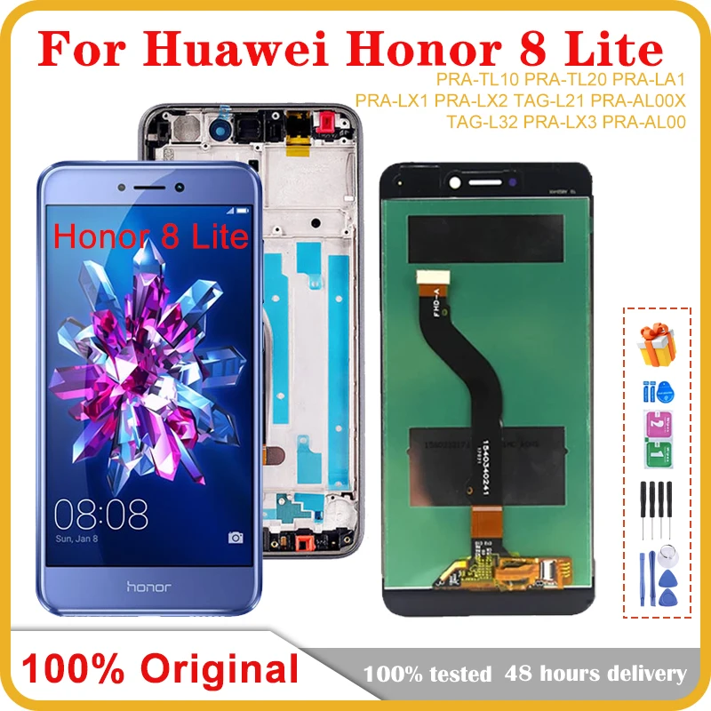 

5.2'' Display Screen For Huawei Honor 8 Lite LCD Display Touch Screen With Frame Replacement For Honor 8 Lite PRA-TL10 -TL20 LCD