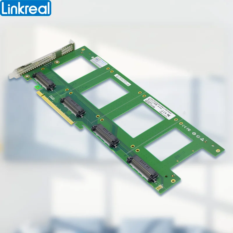 Imagem -04 - Linkreal-adaptador para Nvme Ssd-lrnv94nf x U.2 para Pcie X16 2.5