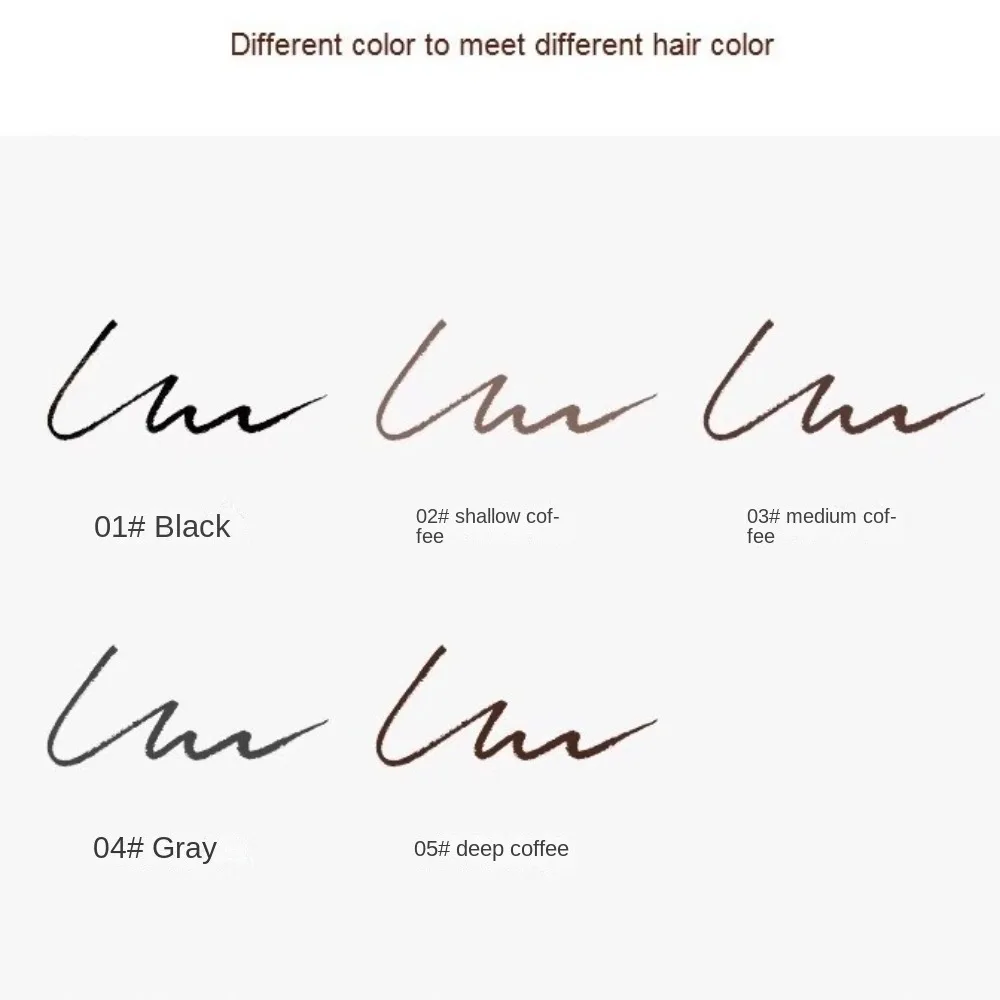 Gorąca Wodoodporna Dwustronna Kredka do Brwi Odporna na Rozmazywanie Trwała Kredka do Brwi ze Szczoteczką Gładka Kredka do Tatuażu Brwi