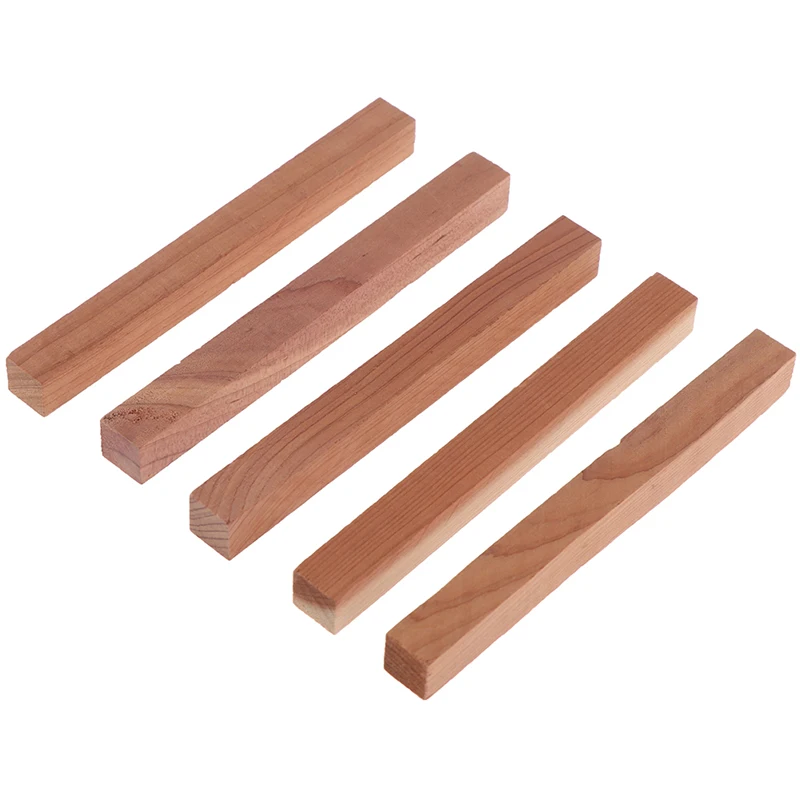 5PCS Wardrobe Clothes Drawer Mildew Camphor Bug Cedar Wood Anti-moisture Moth