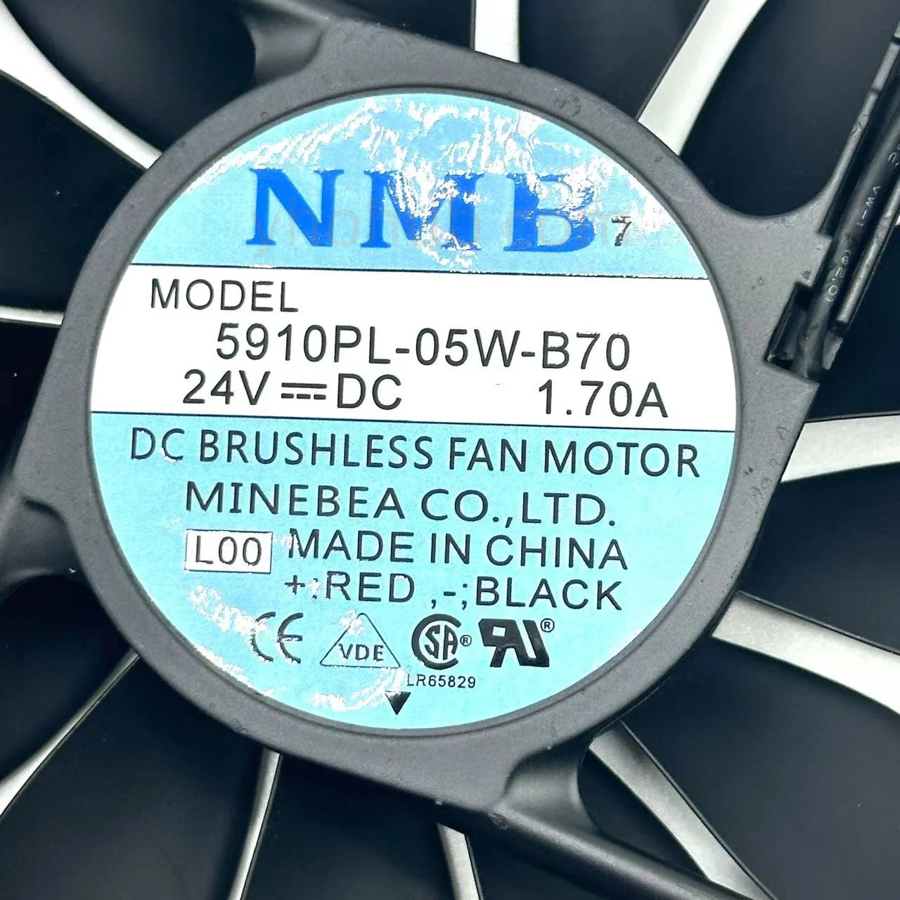 NMB-MAT 5910PL-05W-B70 L00 Server Cooling Fan DC 24V 1.70A 170x150x25mm 2-Wire