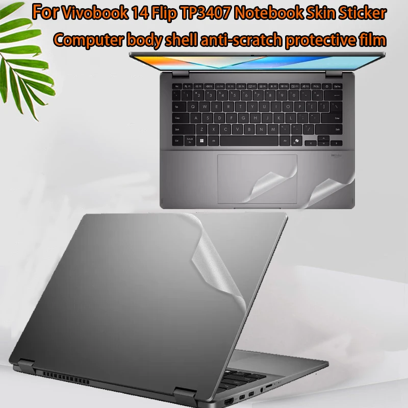 

Защитная пленка для корпуса ASUS Vivobook 14 Flip TP3407S, наклейка для ноутбука Vivobook 17 X1704V/F1704Z, защитная пленка для компьютерного корпуса P1562CV