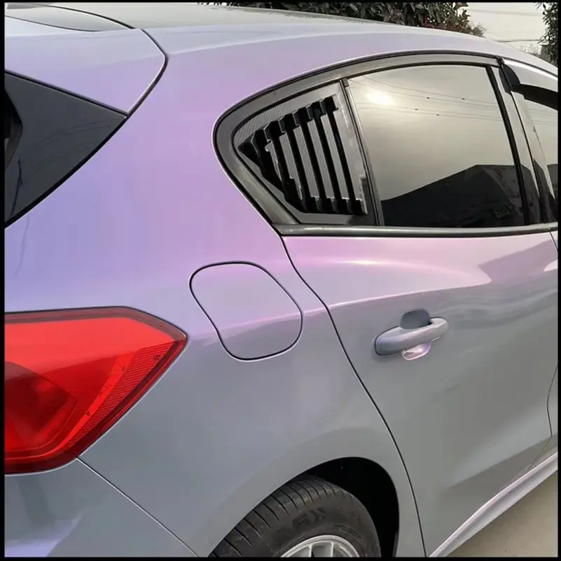

For Ford Focus 2019-2023 Hatchback Rear Window Blind Shades Louver Frame Molding Cover Sticker Trim Car Styling Auto Accessories