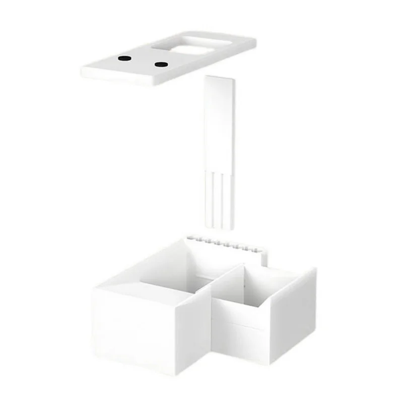 Manabox para cartão comercial scanner cartão jogo de exibição suporte eficiente para padrão para cartões comerciais com suporte do telefone branco-abwo