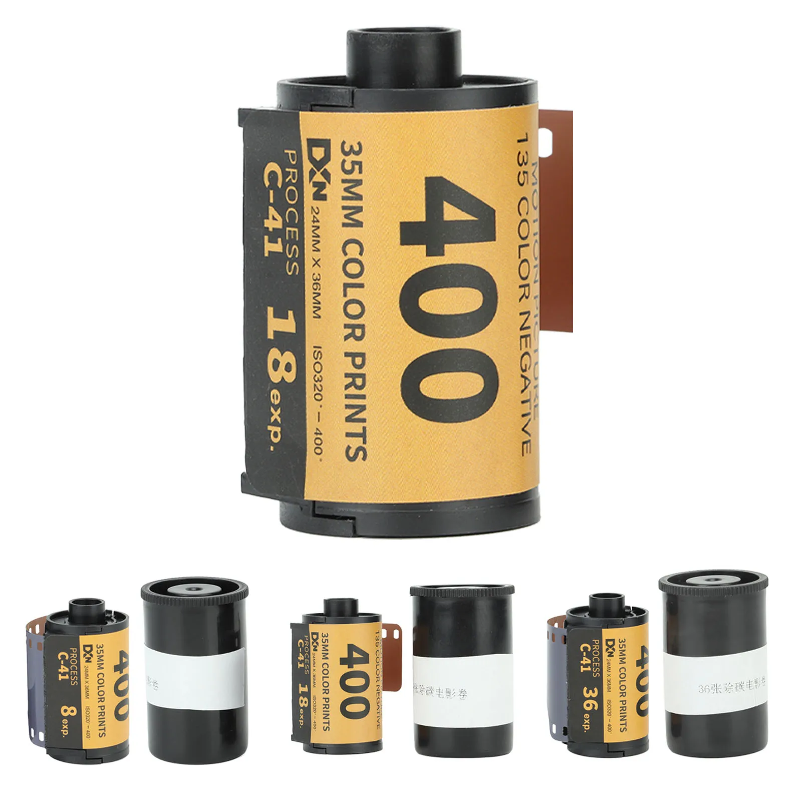 35mm Camera Color Film ISO 320-400 35mm Fine Grain Wide Exposure Latitude HD Camera Color Negative Film for 135 Camera H