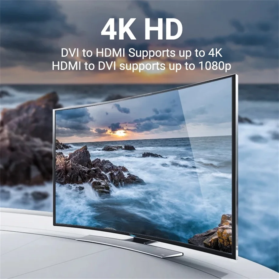 HDMI kompatybilny z DVI kabel dwukierunkowy HDMI męski 24 + 1 DVI-D Adapter męski 4K konwerter do Xbox HDTV DVD LCD DVI na kabel HDMI