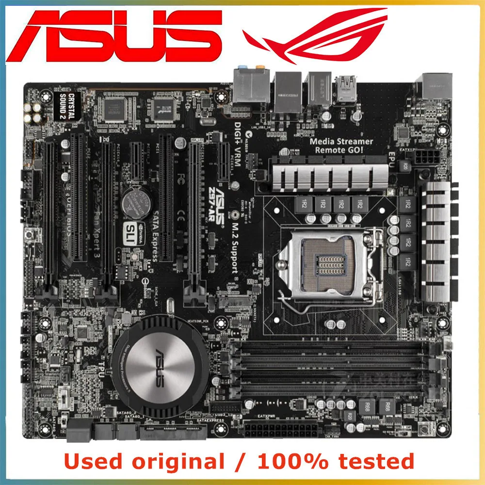 

For ASUS Z97-AR Computer Motherboard LGA 1150 DDR3 32G For Intel Z97 Desktop Mainboard SATA III PCI-E 3.0 X16