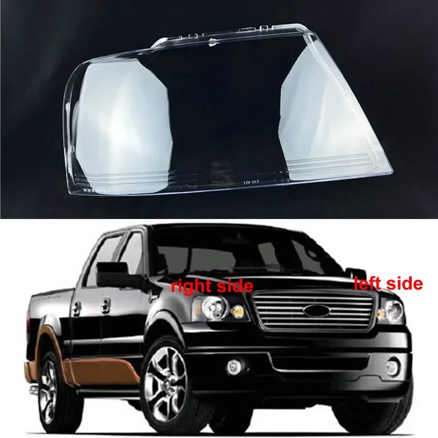 

For Ford Raptor F-150 2004-2008 Headlamp Cover Transparent Lamp Shade Headlight Shell Lens Plexiglass Replace Original Lampshade