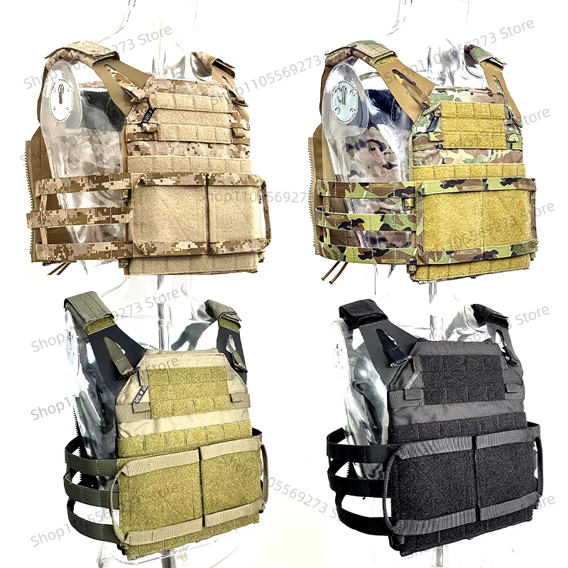 Outdoor Tactical Vest with Modular Side Panels, Lightweight Military Airsoft Gear view 2