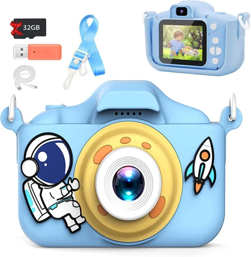 CKids Camera Toys Toddler Digital Camera for Boys Girls, Selfie 1080P HD Video Camera  32GB TF Card,Kids Birthday Gifts for Kids