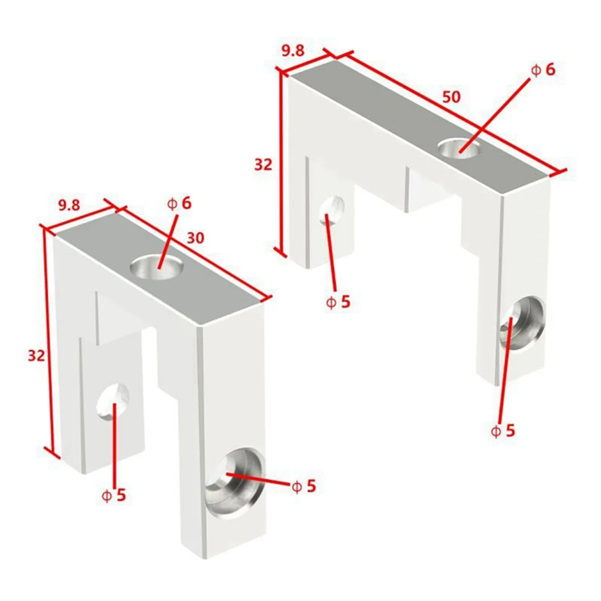 

Крепежное сиденье из алюминиевого профиля MGN12 Крепежный блок линейной направляющей с винтами, совместимый с Ender 3 2020 Series