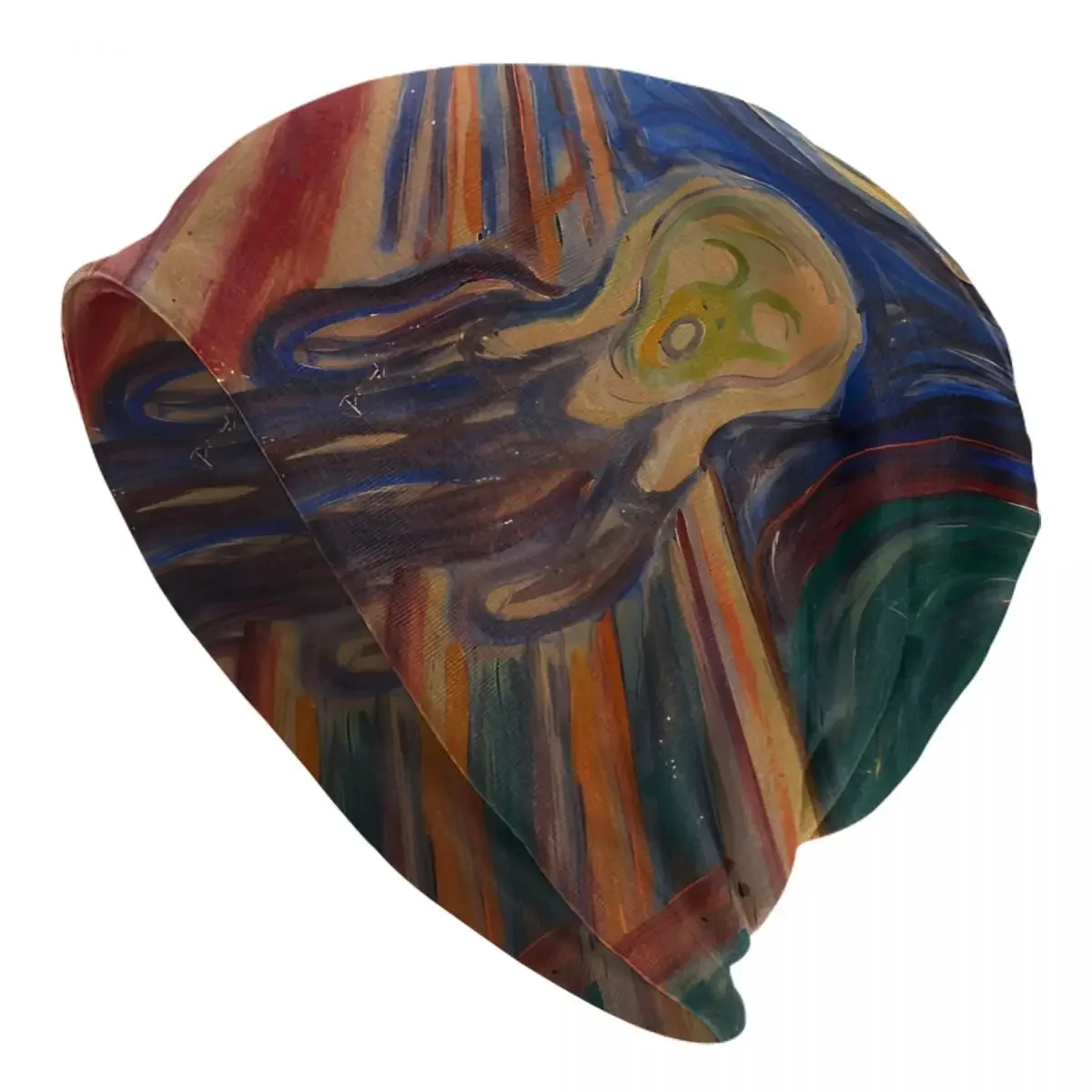 Edvard Munch The Scream Edvard Munch Thin Skullies Beanies Outdoor Caps For Men Women Scream Horror Movie Ski Caps Bonnet Hats