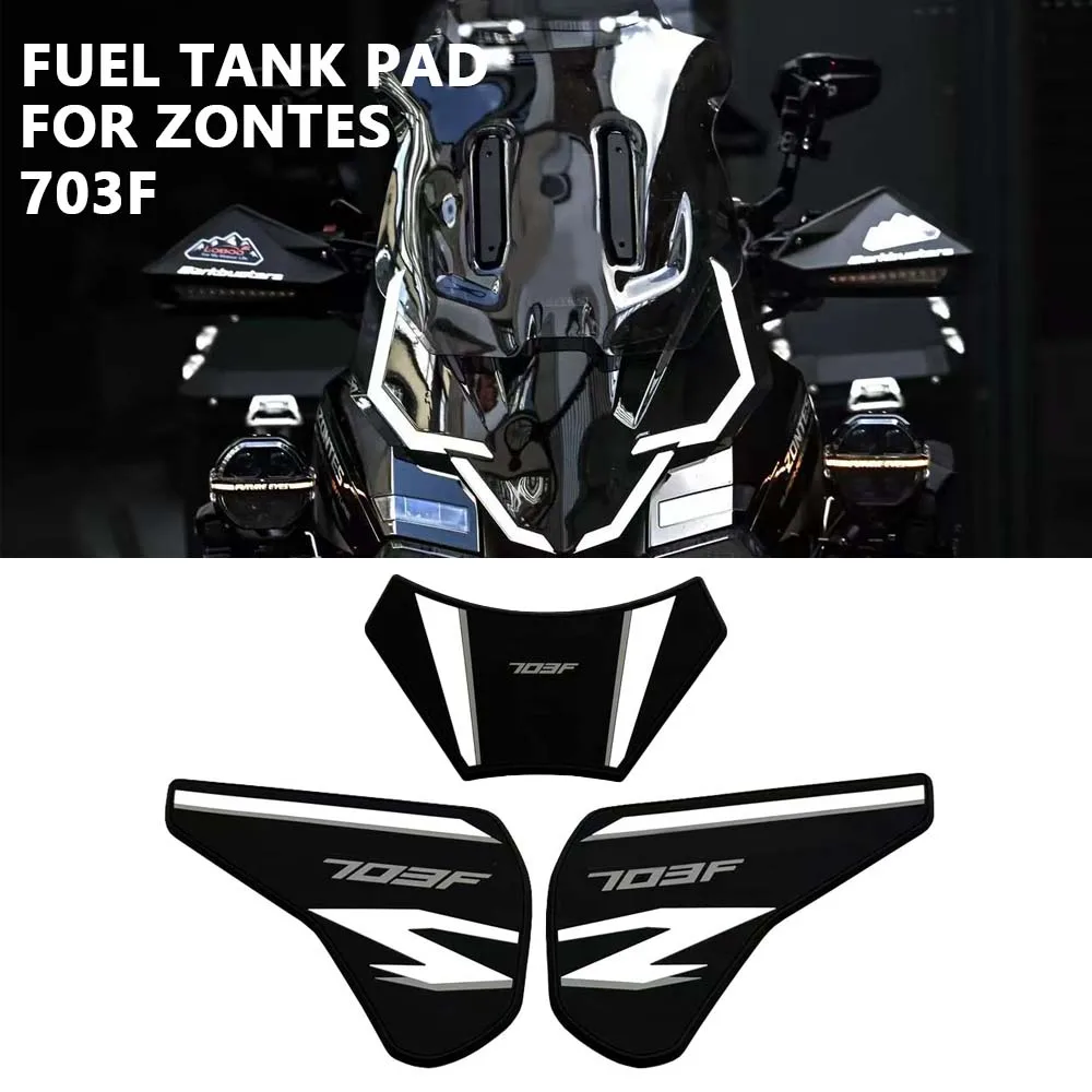 

FOR ZONTES 703F 703 f 703 NEW Motorcycle Anti-Skid Fuel Tank Stickers Wear-Resistant Fishbone Stickers Thickened Modified