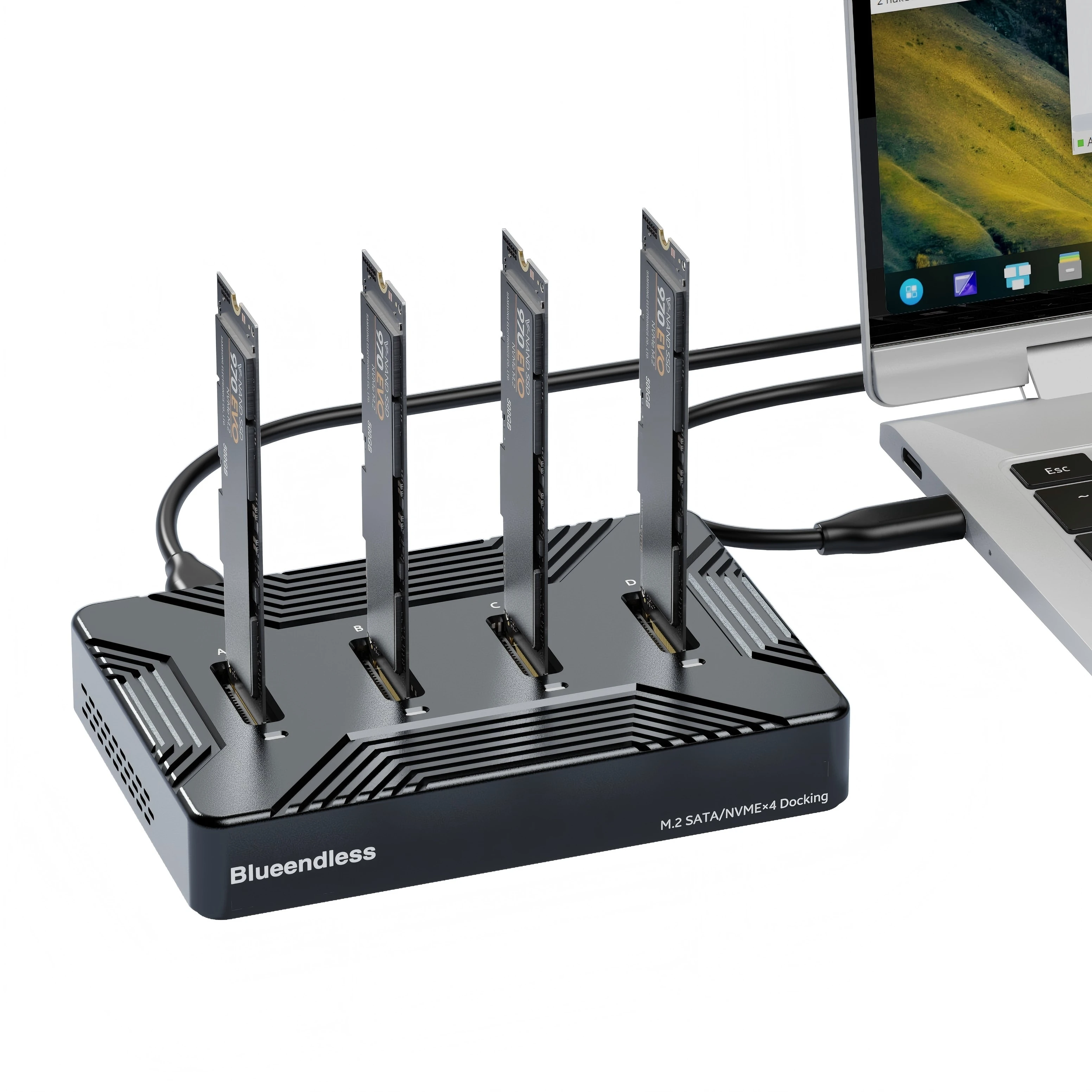 

Tool-Free External NVME/SATA NGFF SSD Case Portable M2 NVME Case SSD Case NGFF SATA SSD Enclosure USB 3.1 Gen2