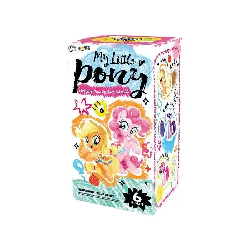 My Little Pony Pluche Hangertje Pop Wave 2 Serie Blind Box Afneembaar Zadeltasje Pinkie Pie Hangertje Voor Verzameling Cadeaus
