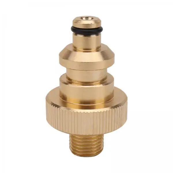 4x Brass Pressure Washer Hose Converter Hose Parts Fittings Adapter Kit 1/4 Inch