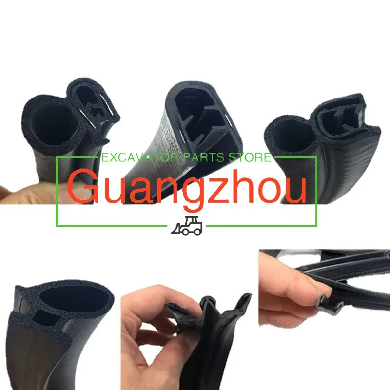 

Для Sany Komatsu Hitachi Kobelco Doosan Daewoo уплотнительная лента для дверей/стекла кабины, 2 метра, лента для экскаватора, аксессуары для двигателя