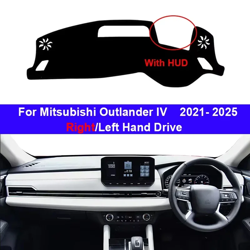 

Car Inner Dashboard Cover for Mitsubishi Outlander IV 2021-2024 2025 Auto Dash Mat Carpet Cape Sun Shade Dashmat Pad Accessories