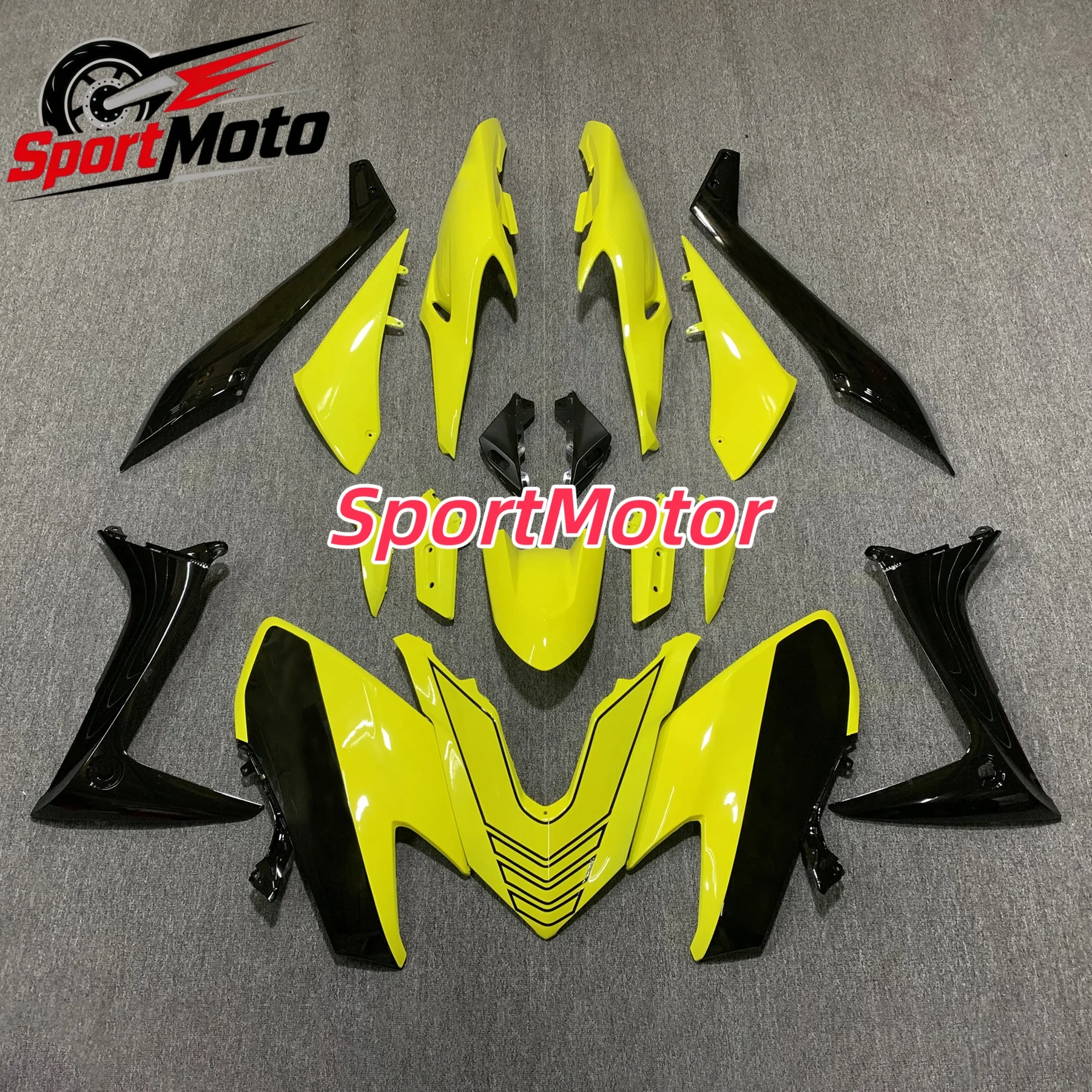 The motorcycle fairing kit is suitable for TMAX560 2020 2021 20 21 body fairing in black green and red