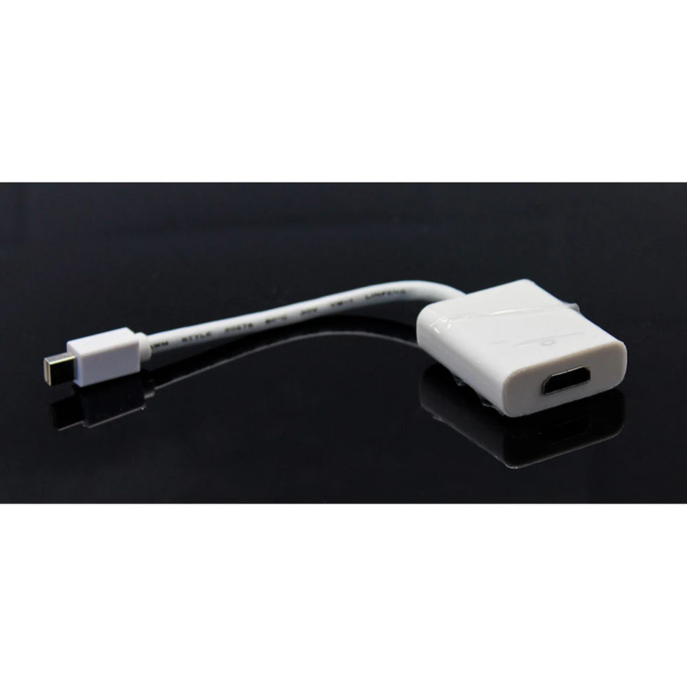 3PCS DTECH HD Mini Display Port To HDMI Cable 20cm 1080p DP To Hdmi Cable For Printer Scanner Laptop