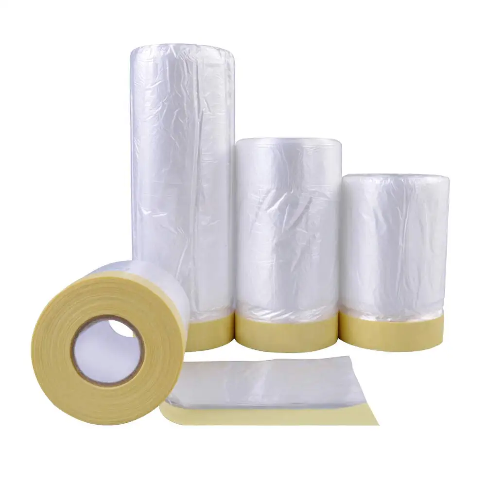 

Masking Paper for Automotive Painting, 66-Feet Assorted Roll with Tape for Car and Home Use