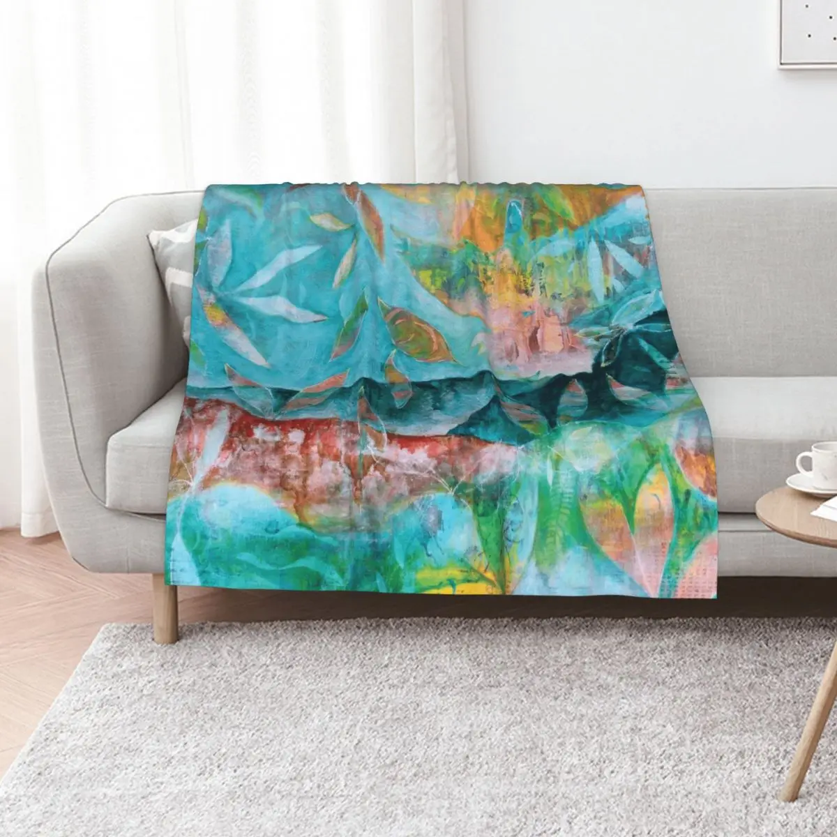New Hope Sunrise Throw Blanket Color Fast Cozy Throw Blanket