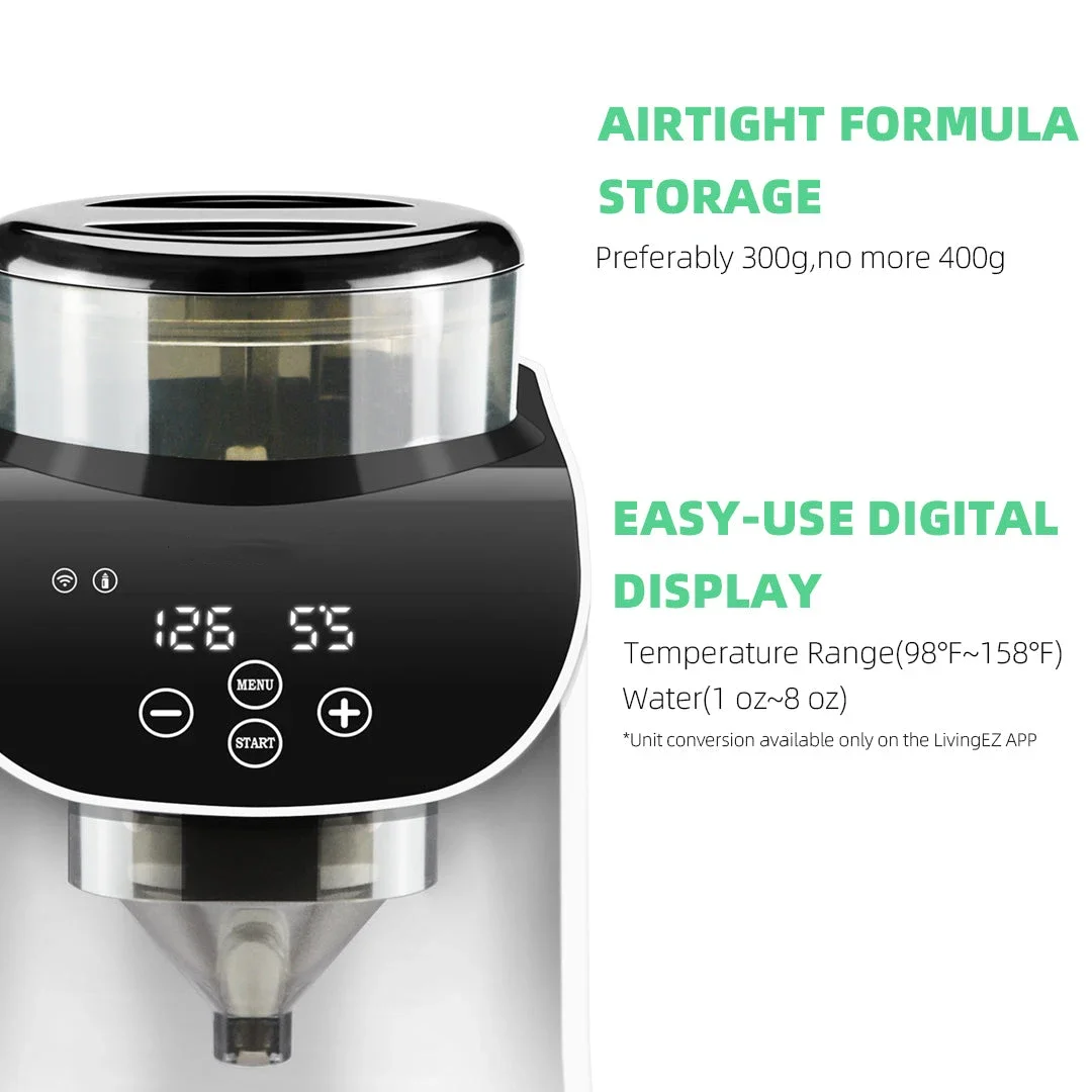 Milk powder mixing machine feeding bottle warmer one step food prepare machine with App WiFi control milk dispenser