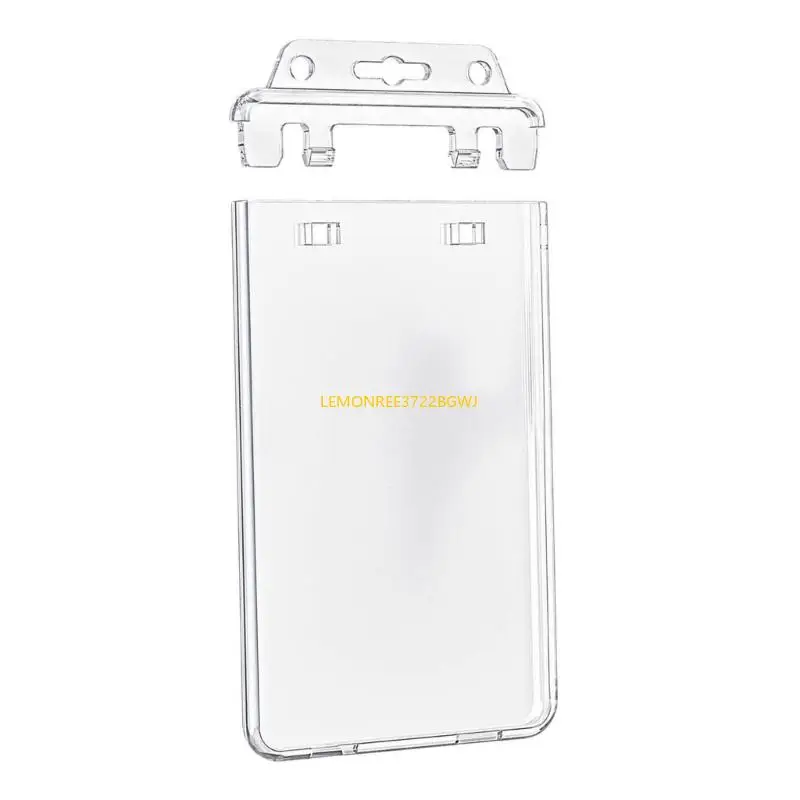 

C90C Clear Card Case Case Waterproans Holders Назовите держатели значков защитные школьные принадлежности для ежедневных для