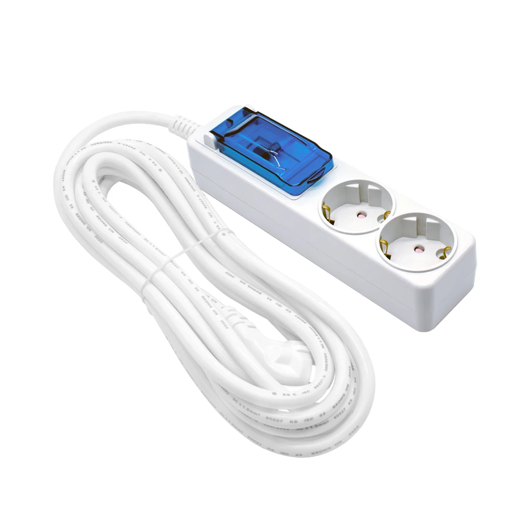 (Domestic) overload blocking multi-tap 4000W high capacity 2-hole extension line 5m/extension cord