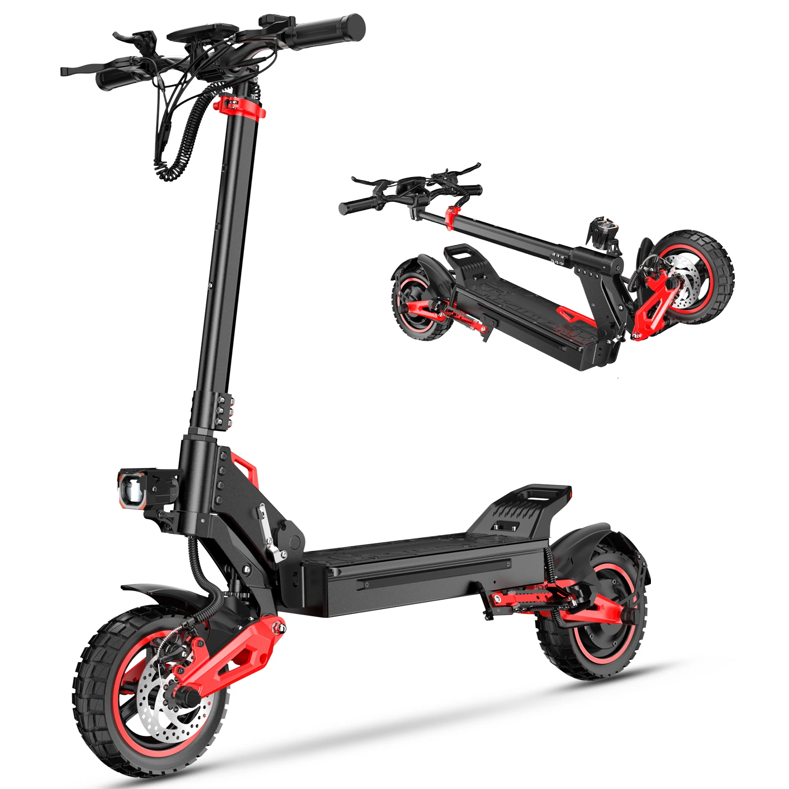 FREEBOY J15max 48V18AH Electric Scooter 10 INCH OFF-ROAD TIRE E-Mountain Scooter 1600W motor Adult Foldable Escooter image 3