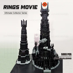 UCS Orthanc modello Dark Tower Moc The Rings Movie Building Blocks tecnologia mattoni set di montaggio fai da te collezione giocattoli regalo di natale