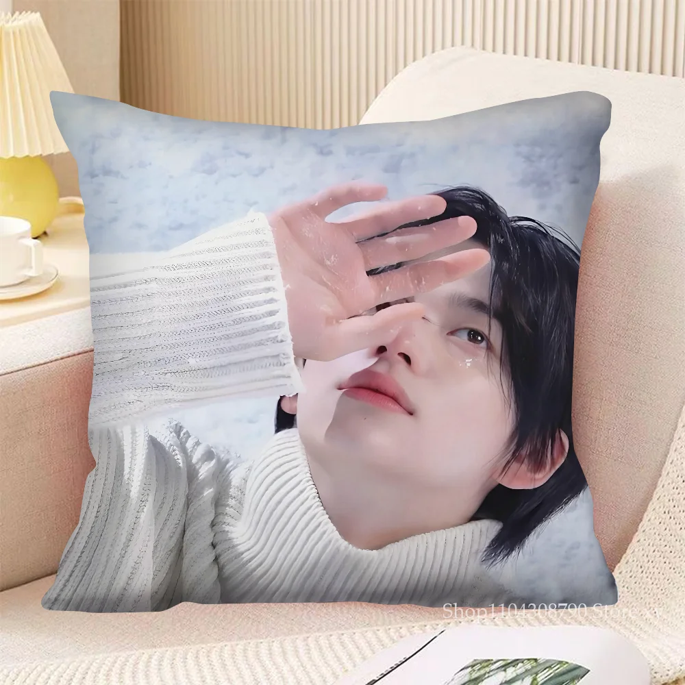 1PC Kpop Singer SHINYU Pillow Case Square Pillow Cushion Cover Bedroom Sofa Room Decoration Casual Pillow Cover