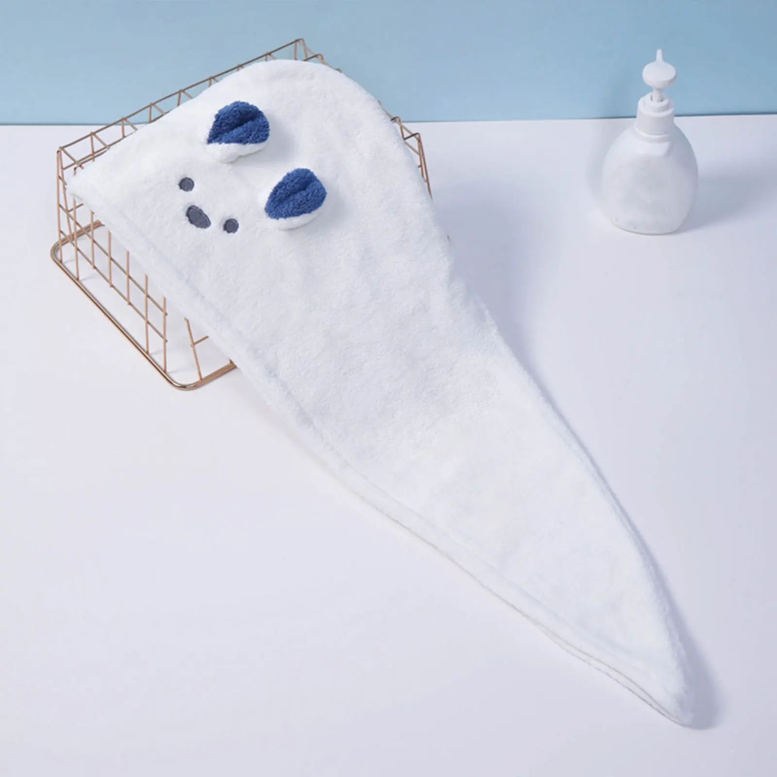 

3Pcs Fast Drying Hair Cap Super Absorbent Towel Wrap Lightweight Portable Home Travel Use Hair Drying Cap Shower Caps