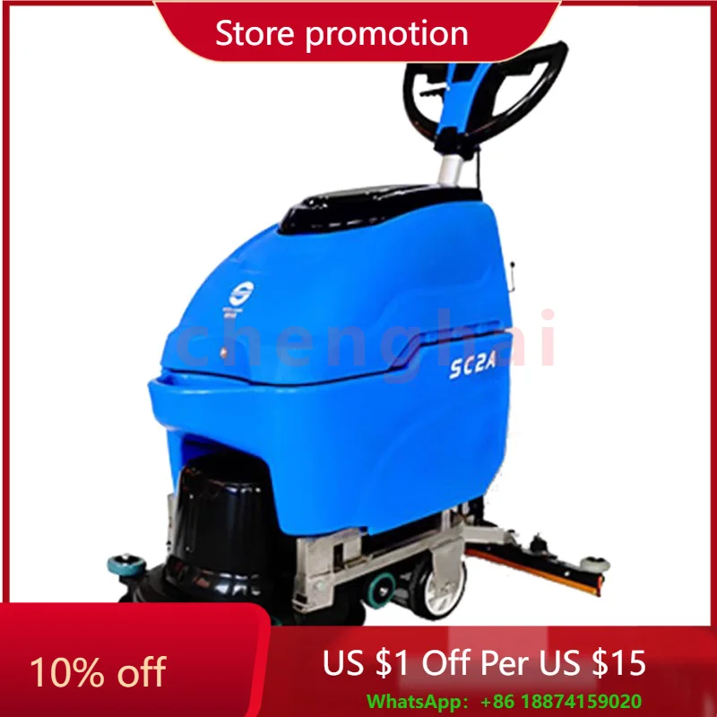 

Best Floor Washing Scrubbers Hand Push Factory Supermarket Hotel Gym School Automatic Floor Cleaning Machine With Wire