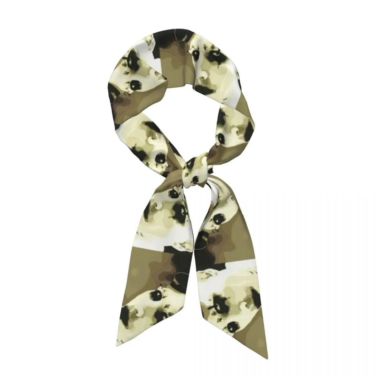 Marilyn Manson Glitch Fan Gift Music  Women Long Narrow Scarf Silky Skinny Scarf Multi-use Neck Head Wrap for Office Daily Party