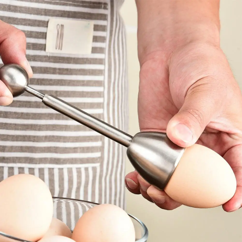 14cm Stainless Steel Egg Opener Cracker Topper Separator Remover For Family Breakfast Egg Shell Remover Rust-Proof Egg Cutter