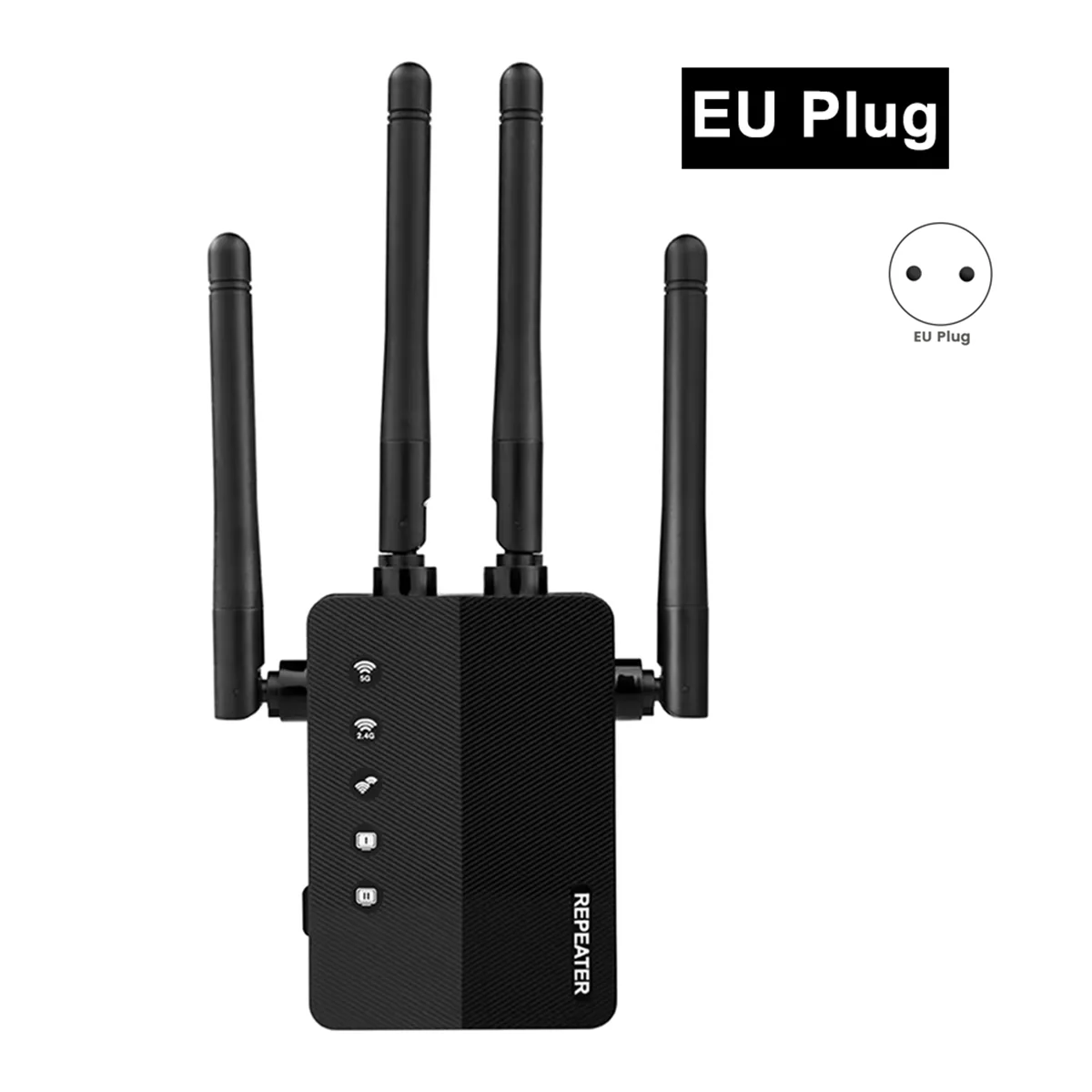 A85P WiFi Extender Signal Amplifier 1200Mbps Dual Band 2.4G 5.8G 2xLAN Port Support Long-Distance Transmission EU-PLUG