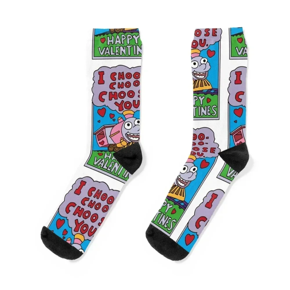 

I choo-choo - choose you - Happy Valentines Socks Wholesale aesthetic luxury Man Socks Women's