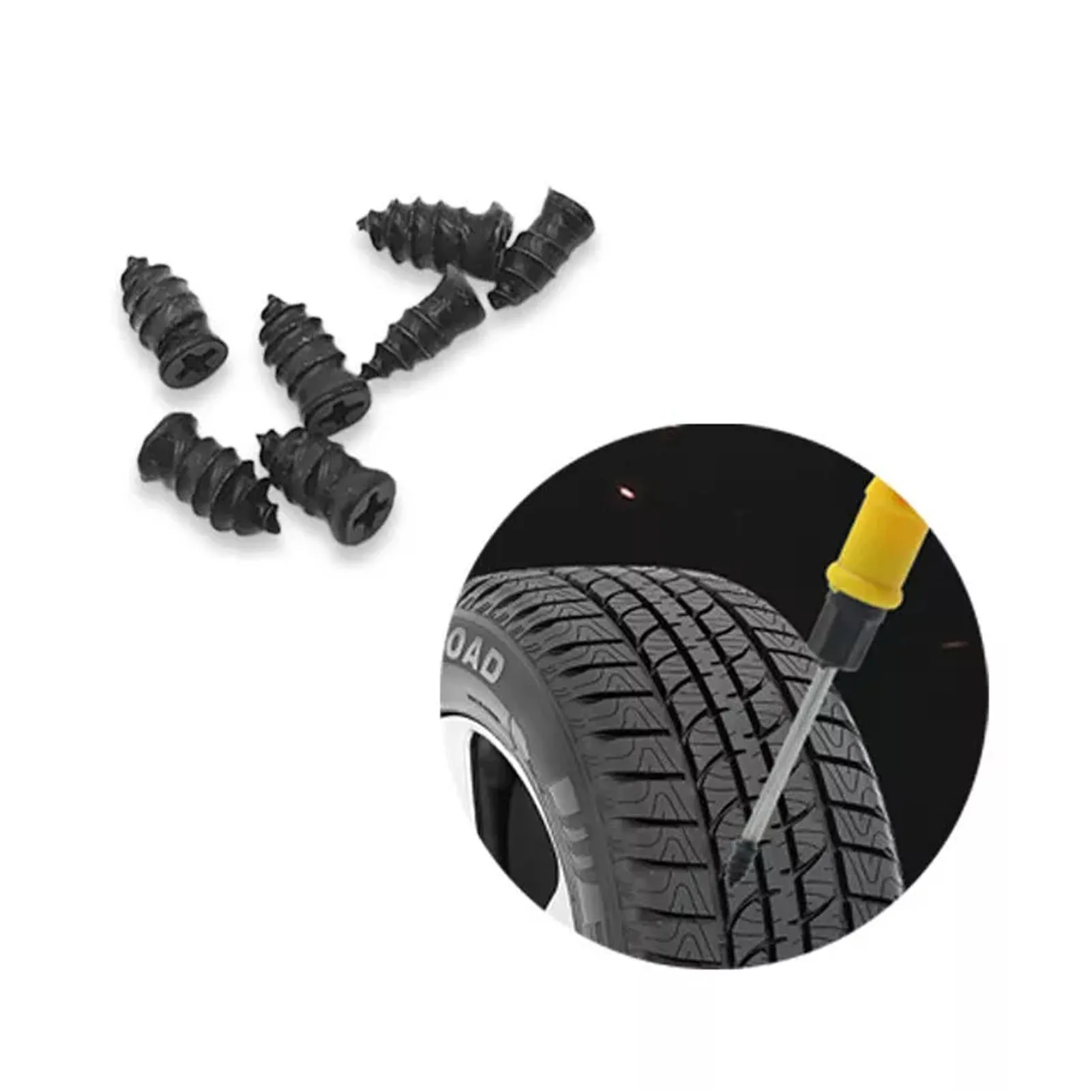 

Car Vacuum Tire Repair Nails Convenient to Use with Good Sealing Effect Suitable for Electric Bikes Truck