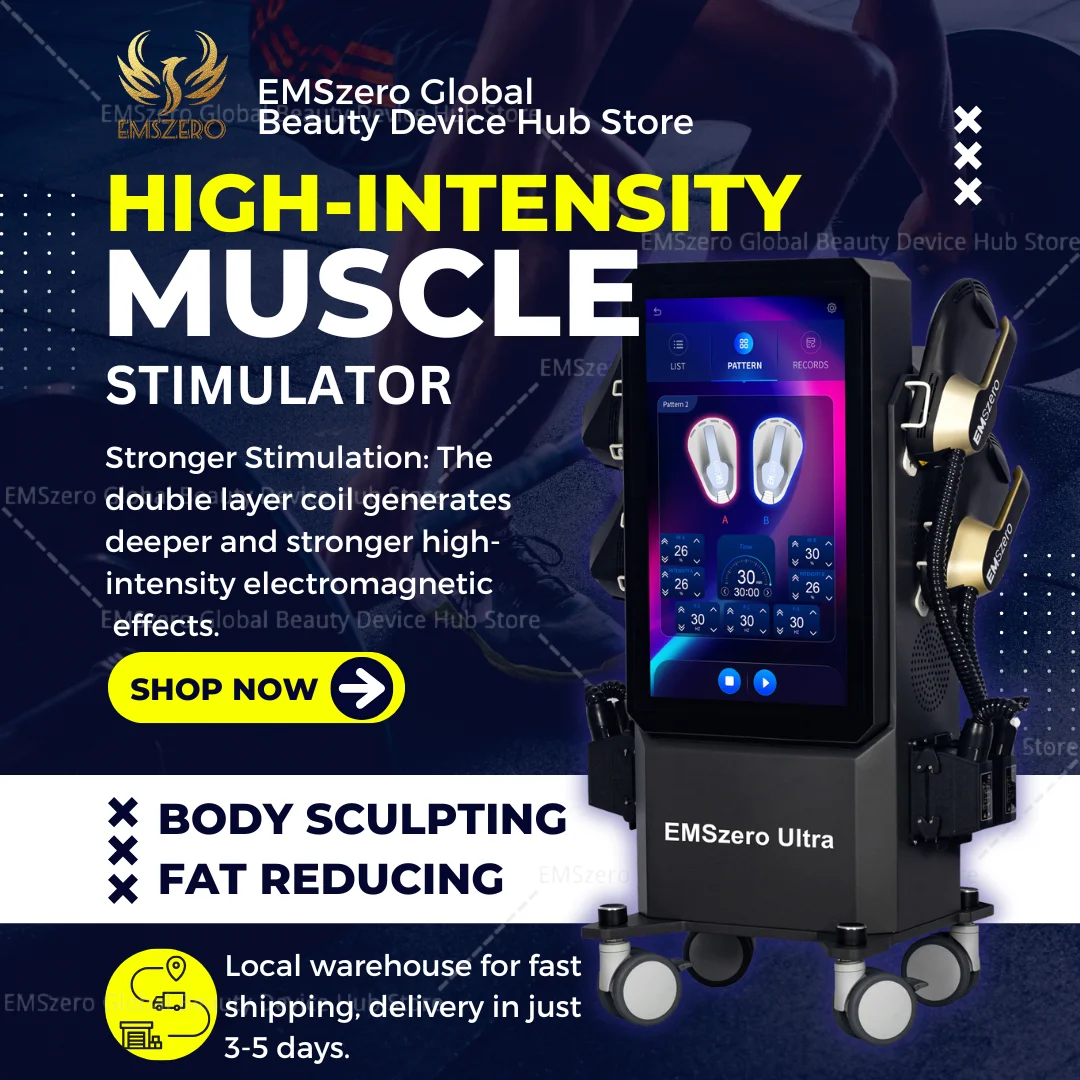 

EMSZero Ultra RF 6500w 200hz Muscle Sculpt Body Slimming Sculpting Electromagnetic Machine Slimming Stimulator Equipment