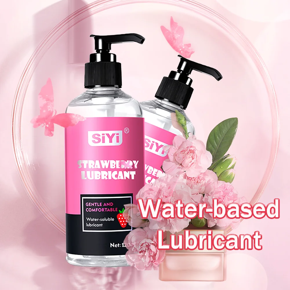 Lubricante afrutado a base de agua de 120 ml/300 ml para parejas: lubricante íntimo oral seguro y agradable para la piel para sexo