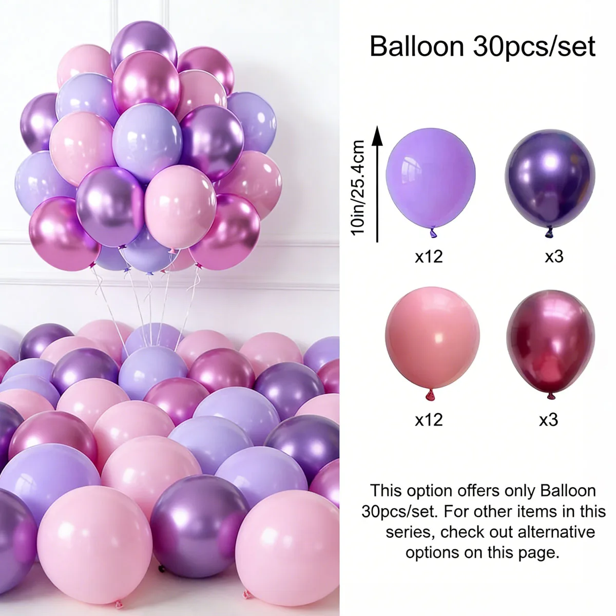 Purple Pink Birthday Decoration Set