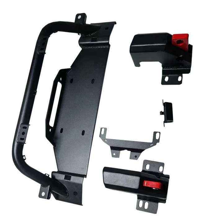 Winch Bracket For Ford Bronco 2021+ 2/4 Door Front Bumper Bull Bar Manganese Steel Winch Mount Plate