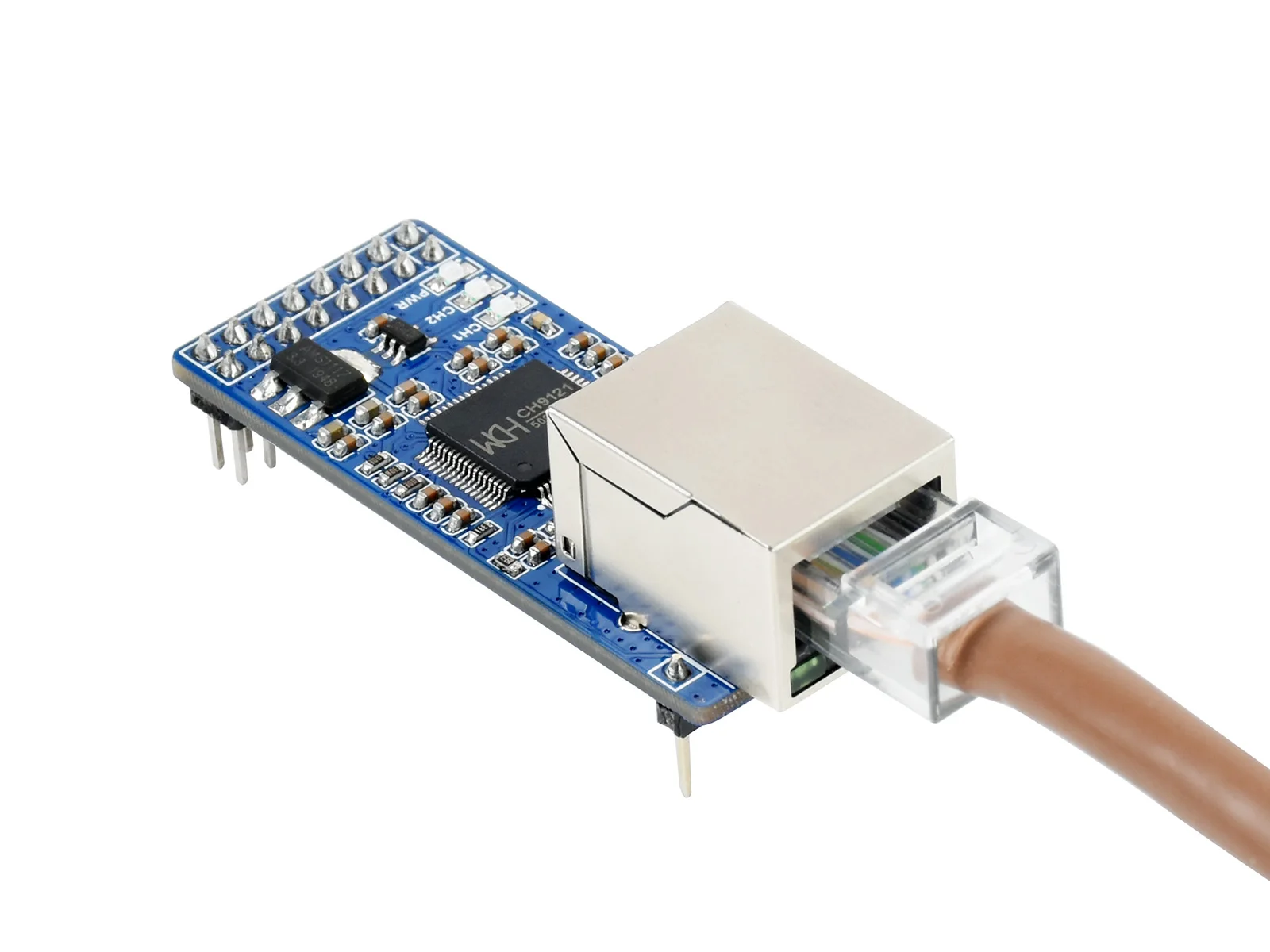 Waveshare 2-CH UART To Ethernet Converter,Serial Port Transparent Transmission Module,Control Interface Supports Raspberry Pi