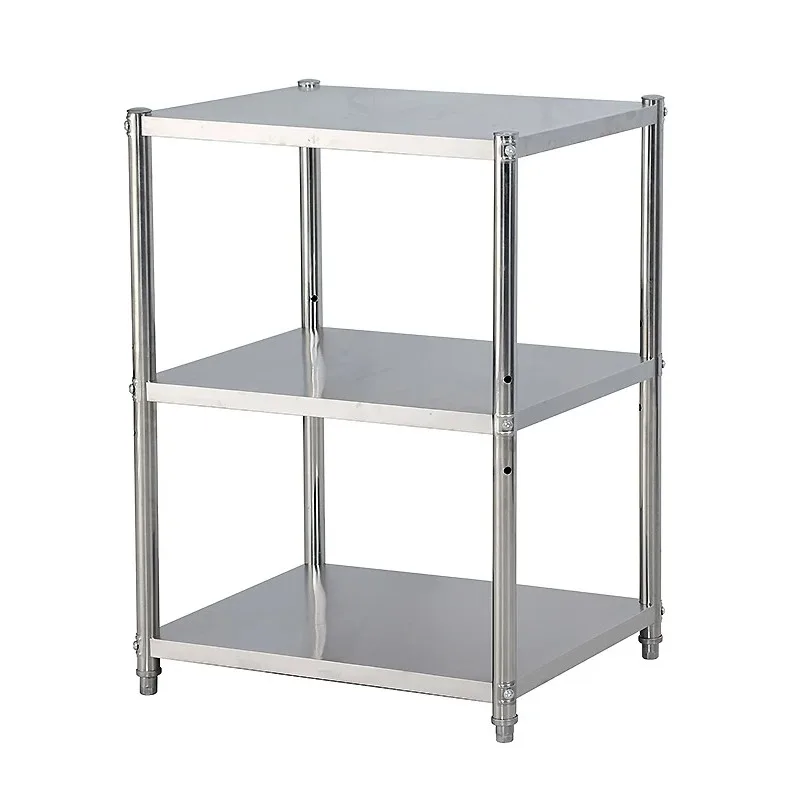 

Stainl Steel Kitchen Storage Ra Stand Multi-Layer Microwave Organizer elf Utensil Storage Cabinet Floor Mounted