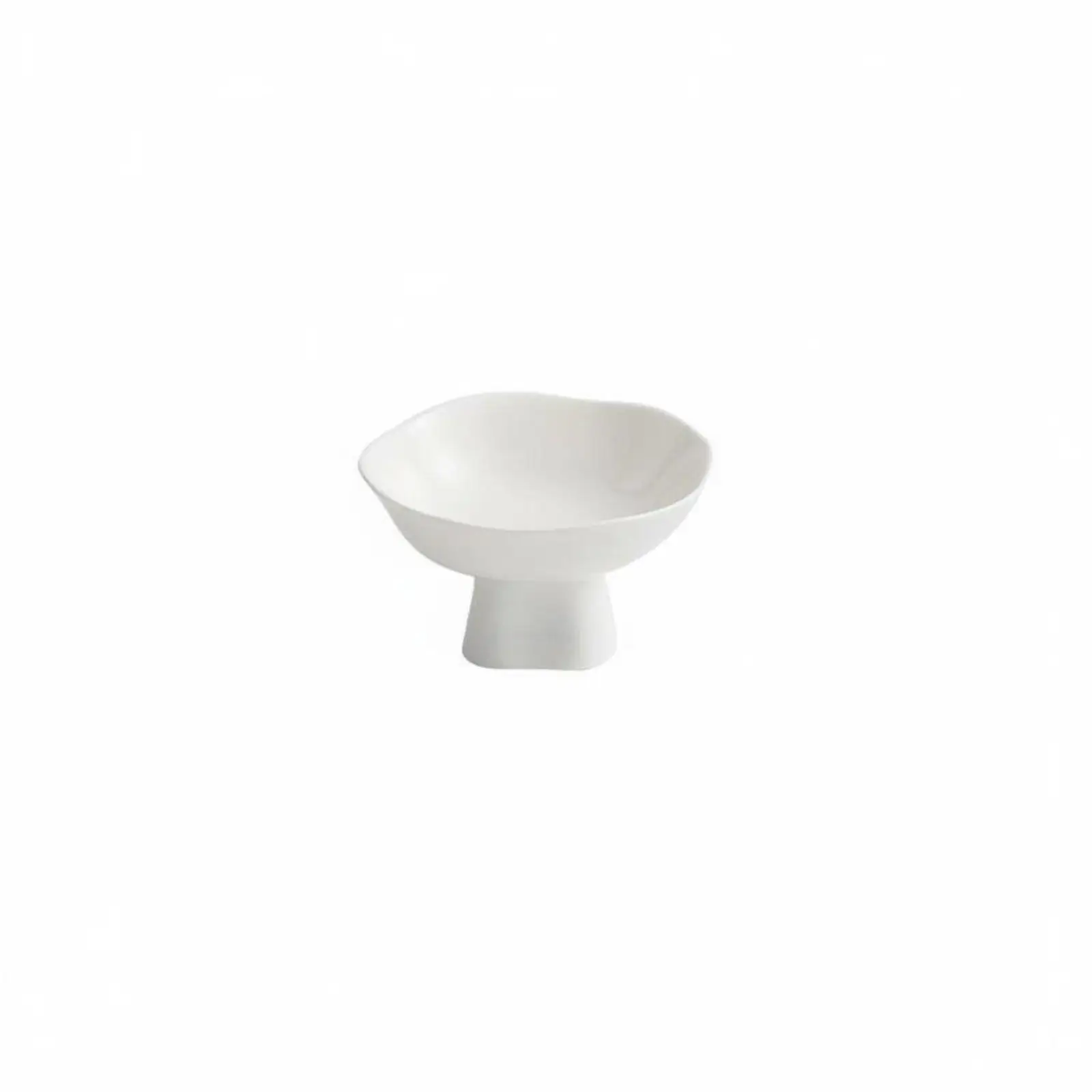 High Foot Dessert Dish Elegant Design Tableware Easy to Clean for Parties, Chefs