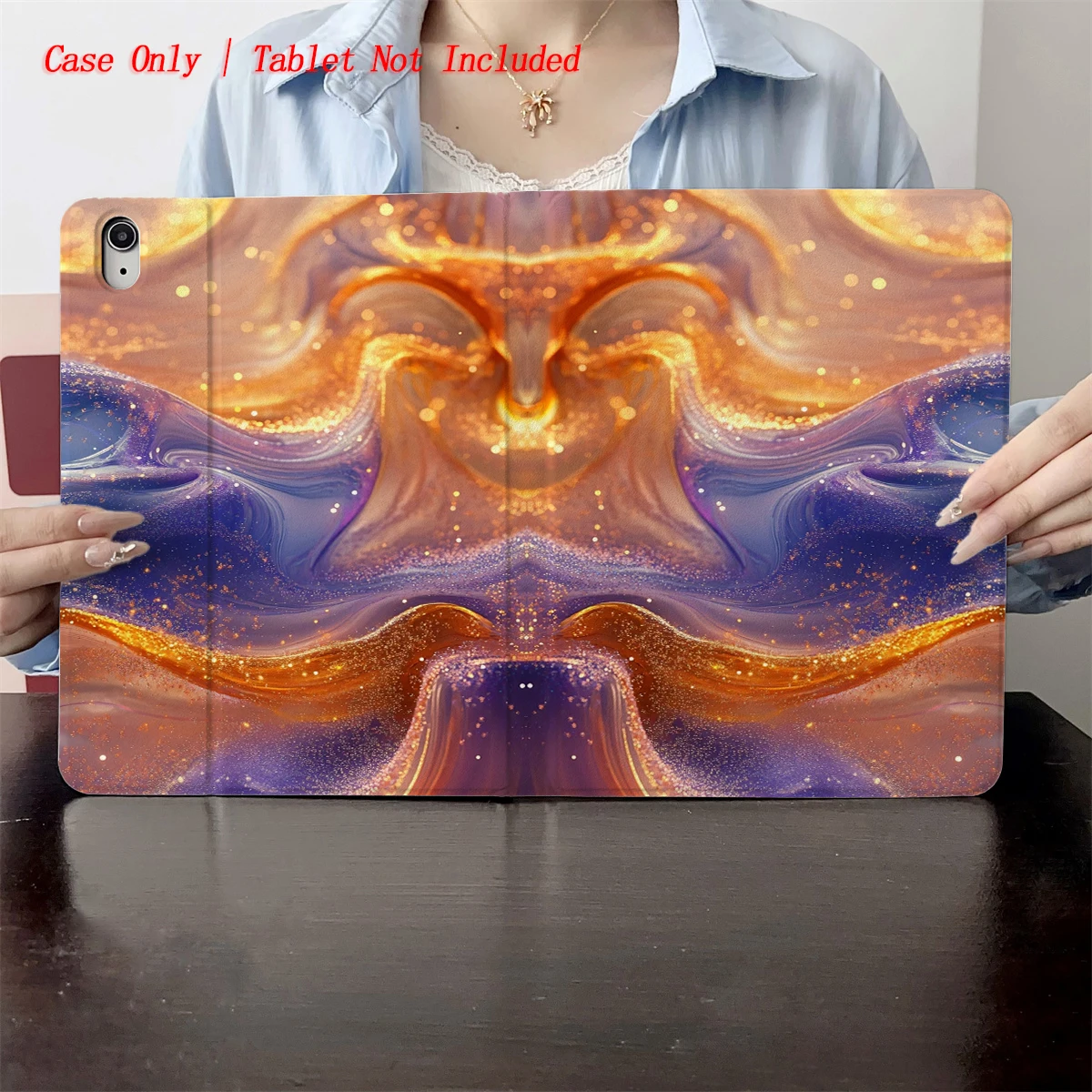 

2025 Wave Purple Sea Pattern Print - Suitable for the shells of multiple Apple tablet computers such as iPad/iPad pro/iPad air